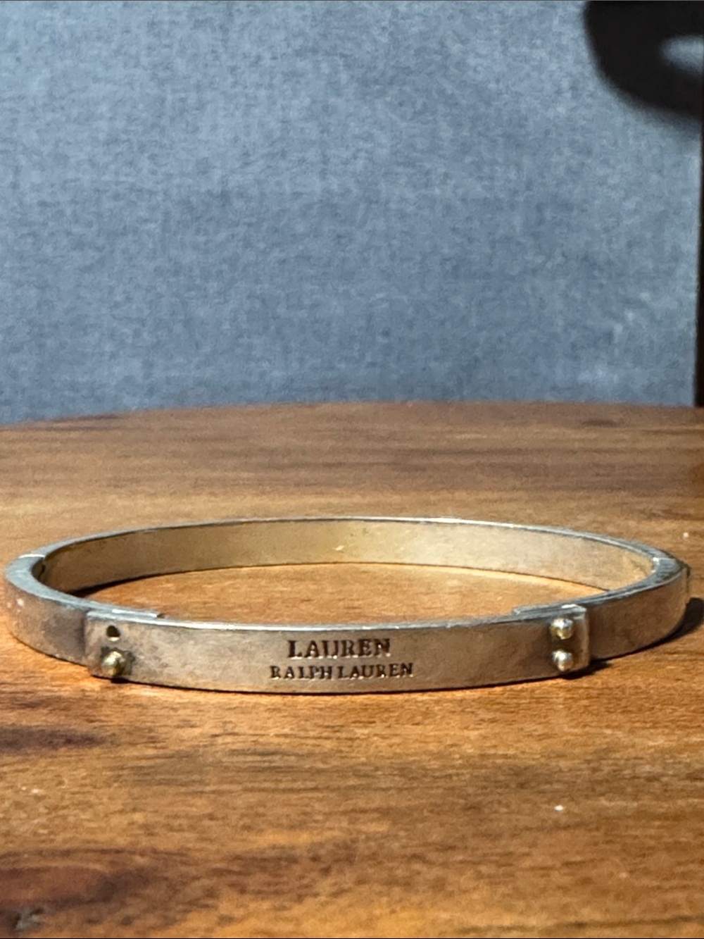925 silver Lauren Ralph Lauren Logo Slim Bangle Bracelet